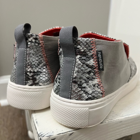 Hey Dude Peyton Snake Grey Size 9 - Picture 4 of 9